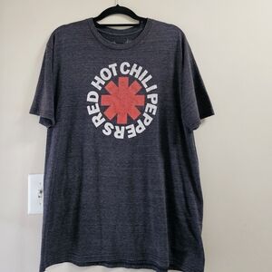 Red Hot Chili Peppers RHCP Logo Graphic Tee - Bravado Charcoal Heather - Size XL